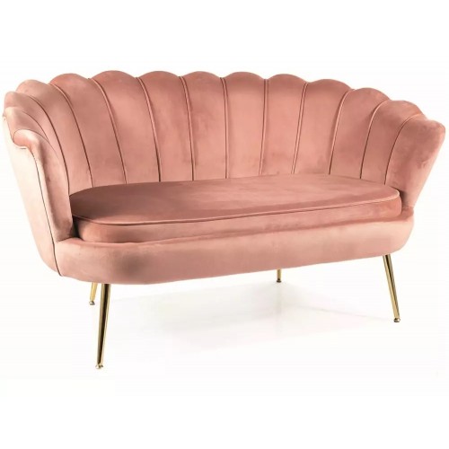 Dīvāns CAMELLIAS 2 VELVET rozā